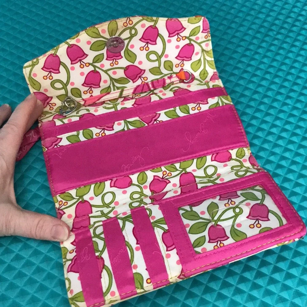❤️3X20 VERÁ BRADLEY Lilli Bell Trifold Quilted Wallet - Picture 3 of 12